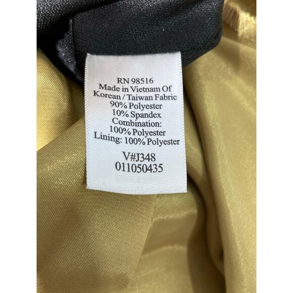 Coldwater Creek Formal Dress Size 20W Black Velvet Floral Lace Beaded Sequin - Picture 8 of 8